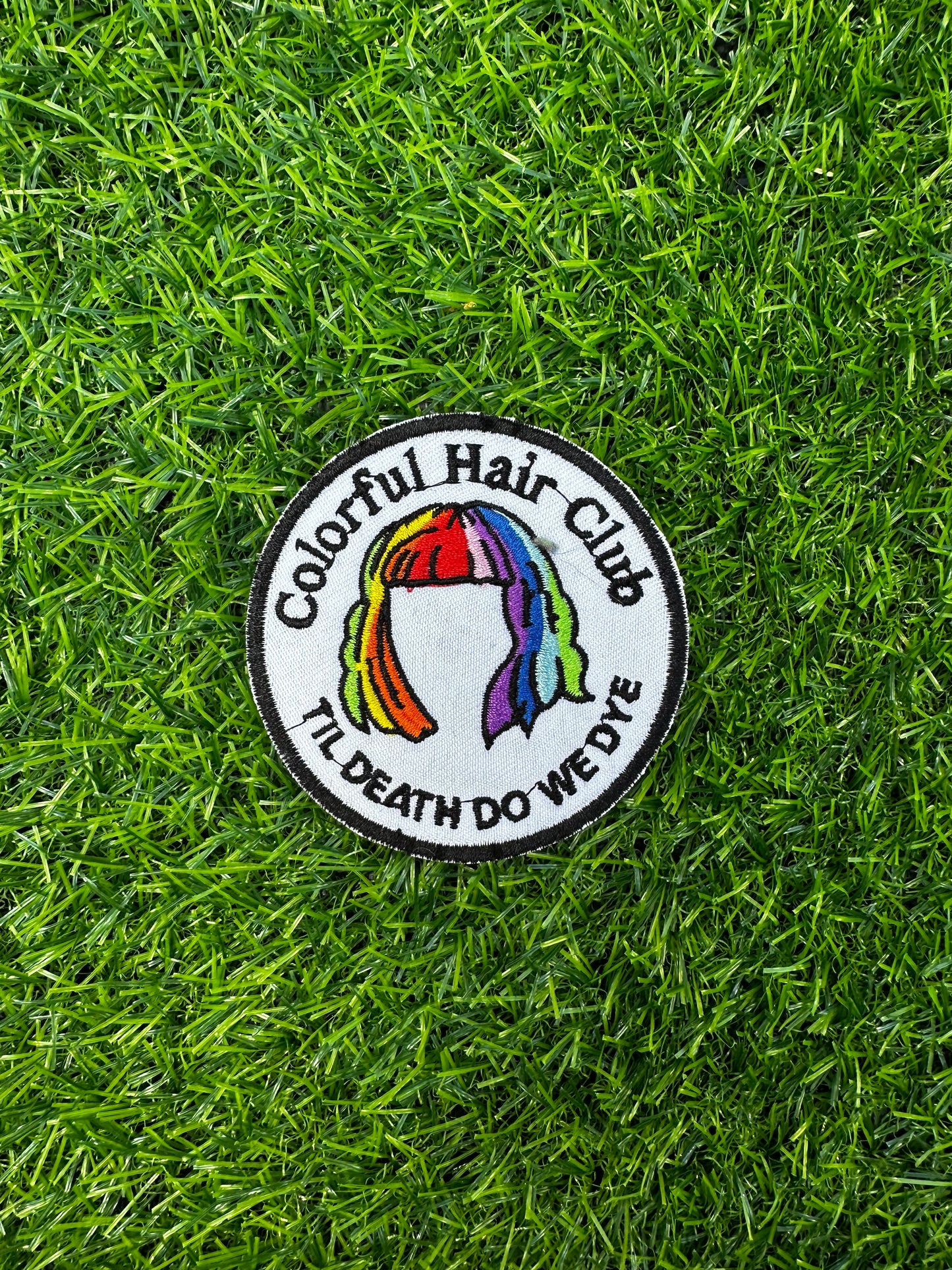 Patch Bordado Colorful Hair Club