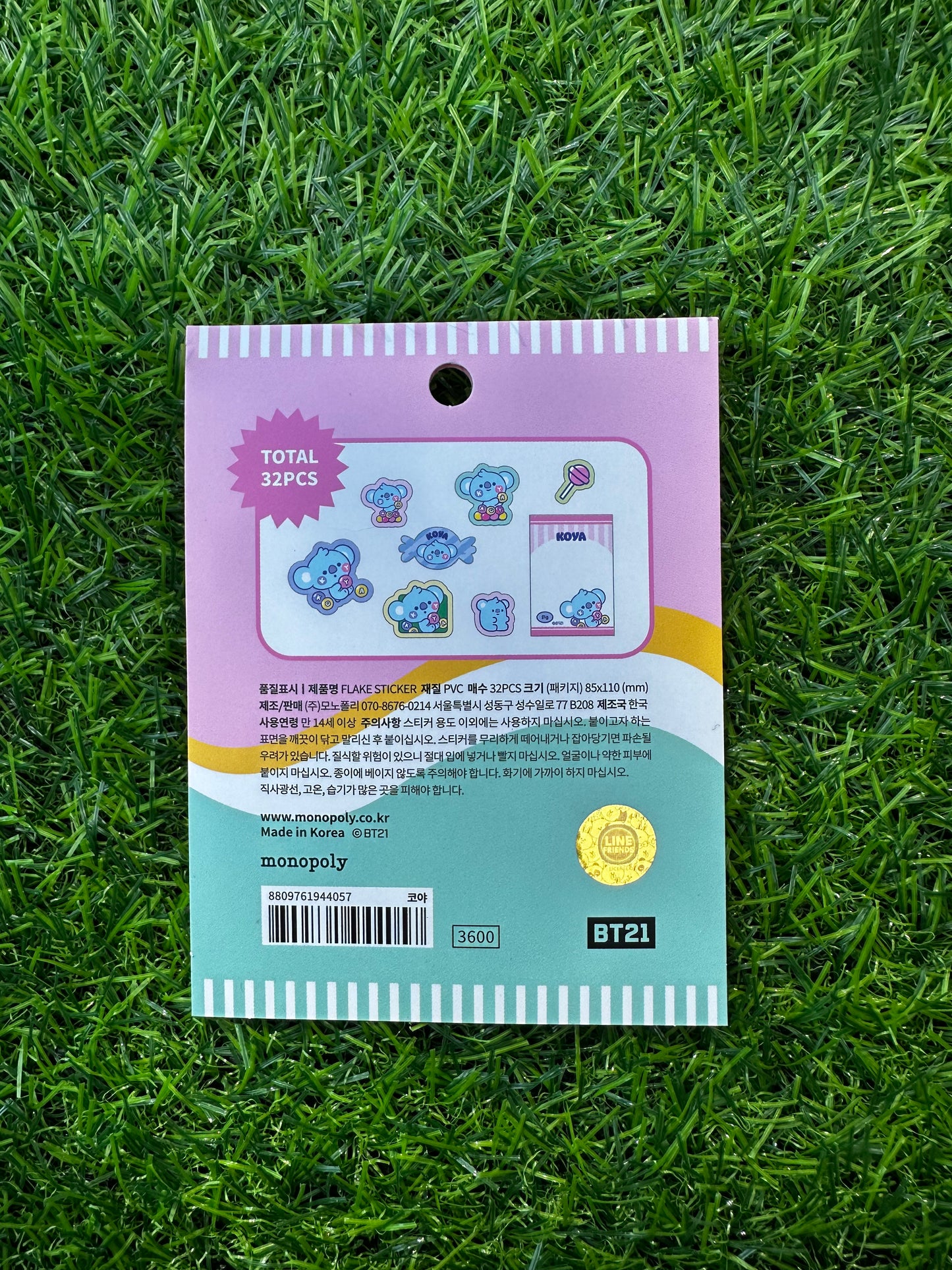 Pack adesivos Koya BT21