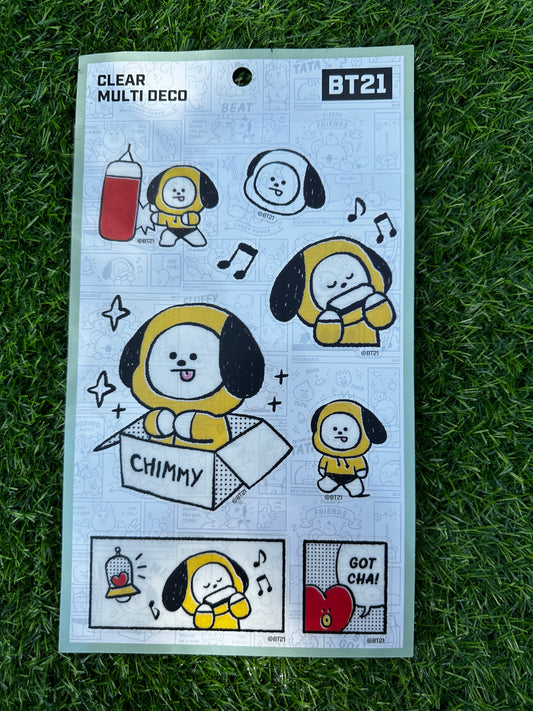Pack adesivos BT21 Chimmy