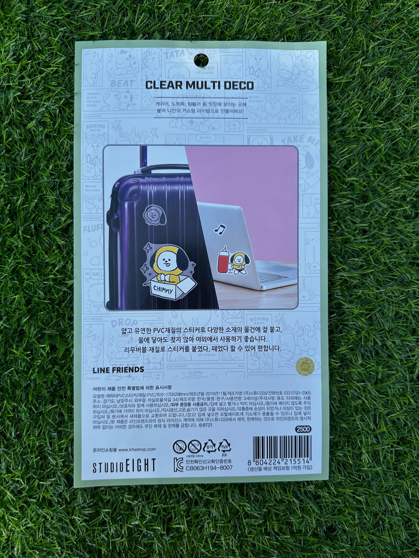 Pack adesivos BT21 Chimmy