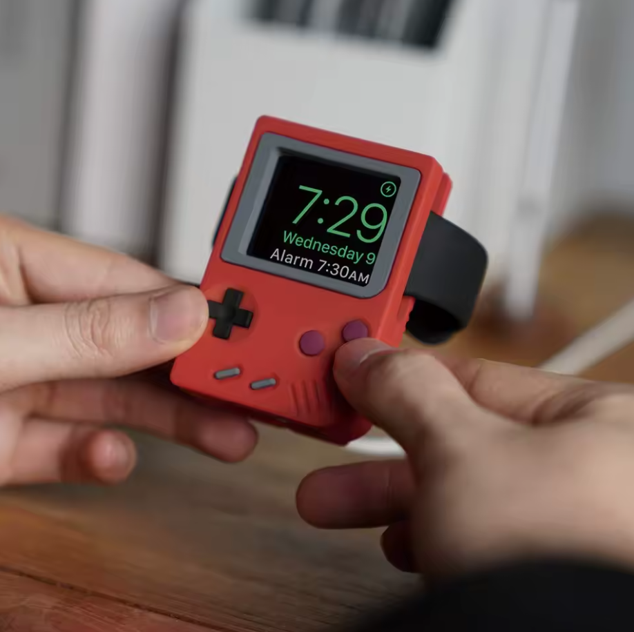 Suporte para Apple Watch Retrô Game Gameboy (vermelho)